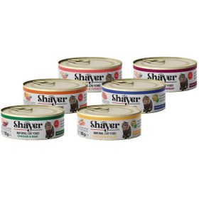 تصویر کنسرو سگ شایر با طعم گوشت قرمز 200 گرم Shayer Dog Food With Beef 200g