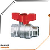 تصویر شیر غیر گازی 1/2 دسته گازی روپیچ توپیچ ایران شیر 
