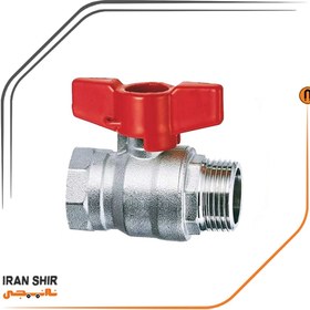 تصویر شیر غیر گازی 1/2 دسته گازی روپیچ توپیچ ایران شیر 
