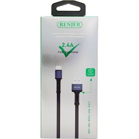 تصویر کابل 2 متری رنجر فست شارژ تایپ سی 2.4A مدل RENJER RJ-26 RENJER FAST CHARG CABLE TYPE C (USB-C)