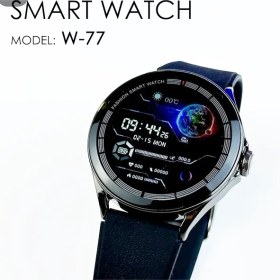 تصویر ساعت هوشمند مازارس مدل W-77 صفحه گرد Mazars Smart Watch Model W-77