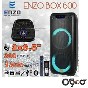 تصویر اسپیکر بلوتوثی قابل حمل انزو مدل 600 ENZO 600 Bluetooth Speaker