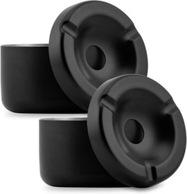 تصویر زیر سیگاری استیل طرح زیپو 