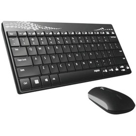 تصویر کیبورد و ماوس بی سیم رپو مدل 8000 ا Rapoo 8000 Wireless Keyboard And Mouse Rapoo 8000 Wireless Keyboard And Mouse