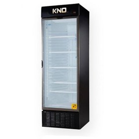 تصویر یخچال ویترینی کینو مدل KR680BL سایز ۷۰ سانتی بدنه مشکی وان سفید 