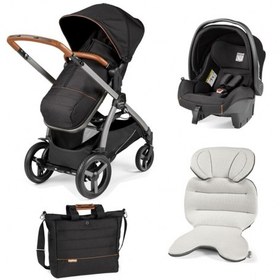 تصویر مجموعه کالسکه+ کریر+ کیف پگ پرگو مدل PEG-PEREGO Ypsi Stroller Ebony 