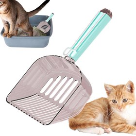 تصویر بیلچه خاک گربه کریستال قابل اتصال Crystal Cat Litter Scoop