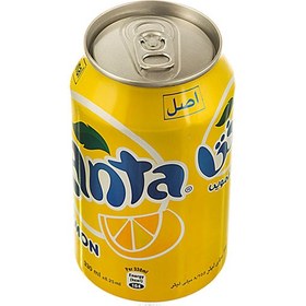 تصویر نوشابه لیمویی قوطی 330 میلی‌لیتری فانتا Lemon Drinking Jar 330 ml Fantas