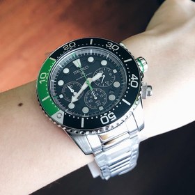 Seiko prospex sea diver's 200m chronograph solar sports clearance watch green ssc615p1