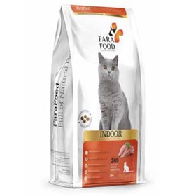 تصویر غذای خشک گربه بالغ فرافود ایندور طعم مرغ و برنج وزن 2 کیلوگرم Cat DryFood Farafood InDoor Chicken And Rice 2kg