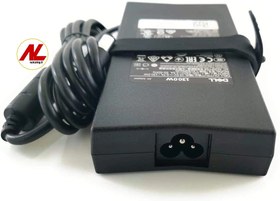 تصویر شارژر اورجینال لپ تاپ دل 130 وات نرمال dell 130w laptop charger normal pin