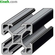 تصویر پروفیل صنعتی آلومینیومی هفت شیار سایز 60 در 60 (mm) شیار 8mm 60x60mm Aluminium Extrusion T-Slot Profile, slot width