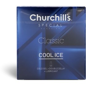 تصویر کاندوم کلاسیک تاخیری مدل کول آیس چرچیلز 3 عدد ا Churchills Cool Ice Condoms 3PSC Churchills Cool Ice Condoms 3PSC