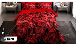 تصویر روتختی یک نفره ترکسان طرح گل رز سری D470 