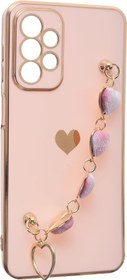 تصویر قاب الکتروپلیتینگ گوشی سامسونگ Samsung Galaxy A52 4G طرح قلب - صورتی ا Electro Heart Cover Case For Samsung Galaxy A52 4G Electro Heart Cover Case For Samsung Galaxy A52 4G
