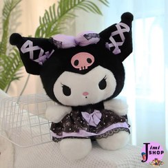 تصویر عروسک طرح کرومی مدل دامن دانتل کد JI110 ارتفاع 25 سانتی‌متر 