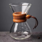 تصویر قهوه ساز نوع کمکس مدل 3 فنجان به همراه کتل Chemex 3 Cup Coffee Maker with kettle