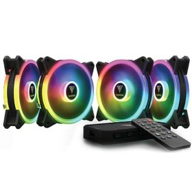 تصویر فن کیس گیم دیاس مدل AEOLUS M2-1204R بسته ۴ عددی 