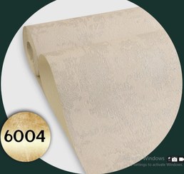 تصویر کاغذدیواری طرح پتینه کرم کد 6004 