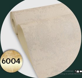 تصویر کاغذدیواری طرح پتینه کرم کد 6004 