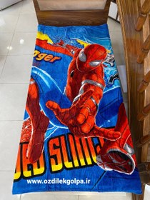 تصویر پتو ژله ای مسافرتی یکنفره طرح مرد عنکبوتی Spider-Man سایز 160*220 