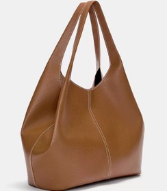 تصویر کیف چرم زنانه پول اند بیر PULL&BEAR Faux leather shopper bag 