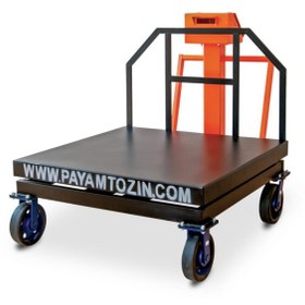 تصویر باسکول صنعتی 1/5 تن چرخدار پیام توزین مدل TS1500 