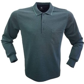 تصویر سویشرت راحت با یقه پولو، آستین بلند و جیب، دوخته شده به صورت سفارشی برند simenti Polo Collar Long Sleeve Pocket Comfortable Fit Custom Made Sweatshirt