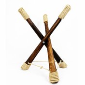 تصویر پایه هنگ درام چوب طبیعی دست ساز باروک 