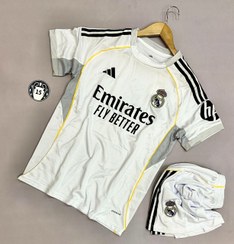 تصویر کیت پلیری اول رئال مادرید ۲۰۲۶ رنگ سفید 