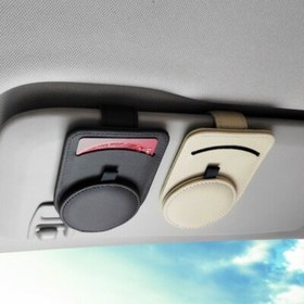 تصویر Sunglass Holder for Car | هولدر عینک خودرو مگنتی | نگهدارنده عینک و کارت ماشین 