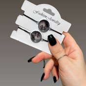 تصویر دستبند زنانه ماه شب تاب از جنس رزین 