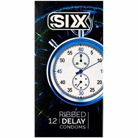 تصویر کاندوم تاخیری حلقوی سیکس Six Ribbed Delay Condom 