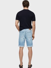 تصویر شلوارک بارمدا مدل اسلیم فیت کژوال برند mango man Casual Slim Fit Barmuda Shorts