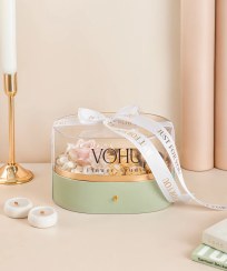 تصویر باکس گل رز جاودان صورتی الینا 