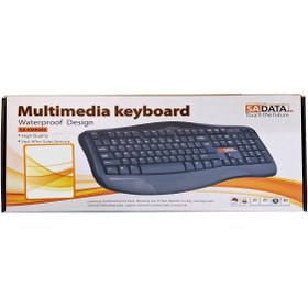 تصویر کیبورد باسیم سادیتا KM-9000 SADATA KM-9000 Wired Keyboard