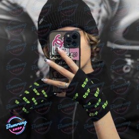 تصویر دستکش طرح ساعت 