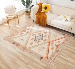 تصویر گلیم فرش مراکشی ابعاد 120*180 