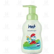 تصویر فيروز فوم شوينده دست کودک پمپي 300 ميلی لیتر سبز Firouz Baby Hand Wash Foam Pump Green 300 ml