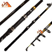 تصویر چوب ماهیگیری تلسکوپی TITANIC طول 2.10 متر 
