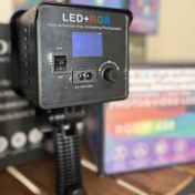 تصویر ویدئو لایت مانیتور دار COB RGB Video Light COB RGB Video Light