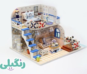 تصویر کیت ساختنی خانه مینیاتوری مدل M032 