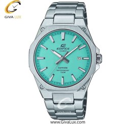 تصویر ساعت مچی اورجینال مردانه کاسیو Casio نقره ای نقره ای| سبزآبی| کد رفرنس ادیفایس Edifice EFR-S108D-2BVUDF |