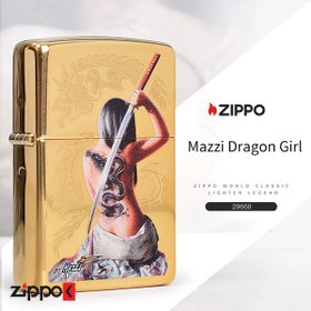 تصویر فندک اورجینال بنزینی زیپو مدل Zippo MAZZI 29668 Zippo MAZZI 29668