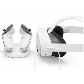 تصویر داک شارژ هدست واقعیت مجازی متا مدل Quest 3/3S Meta Quest 3/3S Virtual reality headset Charging Dock