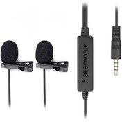 تصویر میکروفون یقه ای با سیم سارامونیک مدل LavMicro 2M SARAMONIC LavMicro 2M Dual Lavalier Microphone
