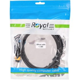 تصویر کابل فیبر اپتیکال رویال طول 1.5 متر Royal optical fiber cable 1.5m