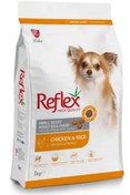 تصویر غذا خشک سگ بالغ نژاد کوچک رفلکس طعم مرغ و برنج _ Reflex Chicken & Rice Small Breed Adult Dog Food وزن 3 کیلوگرم رفلکس سگ