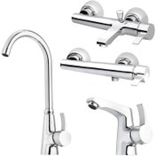 تصویر ست شیرالات فراست پویا مدل هیرسا JK-4 مجموعه 4 عددی 