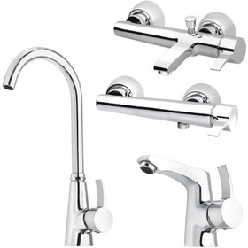 تصویر ست شیرالات فراست پویا مدل هیرسا JK-4 مجموعه 4 عددی 